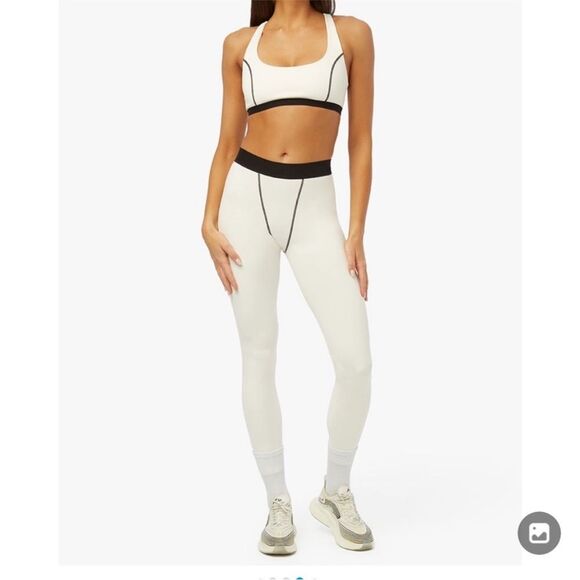 WeWoreWhat Revolve Women's Athletic Boxer Leggings Navy Blue White Piping Size S - Picture 5 of 8